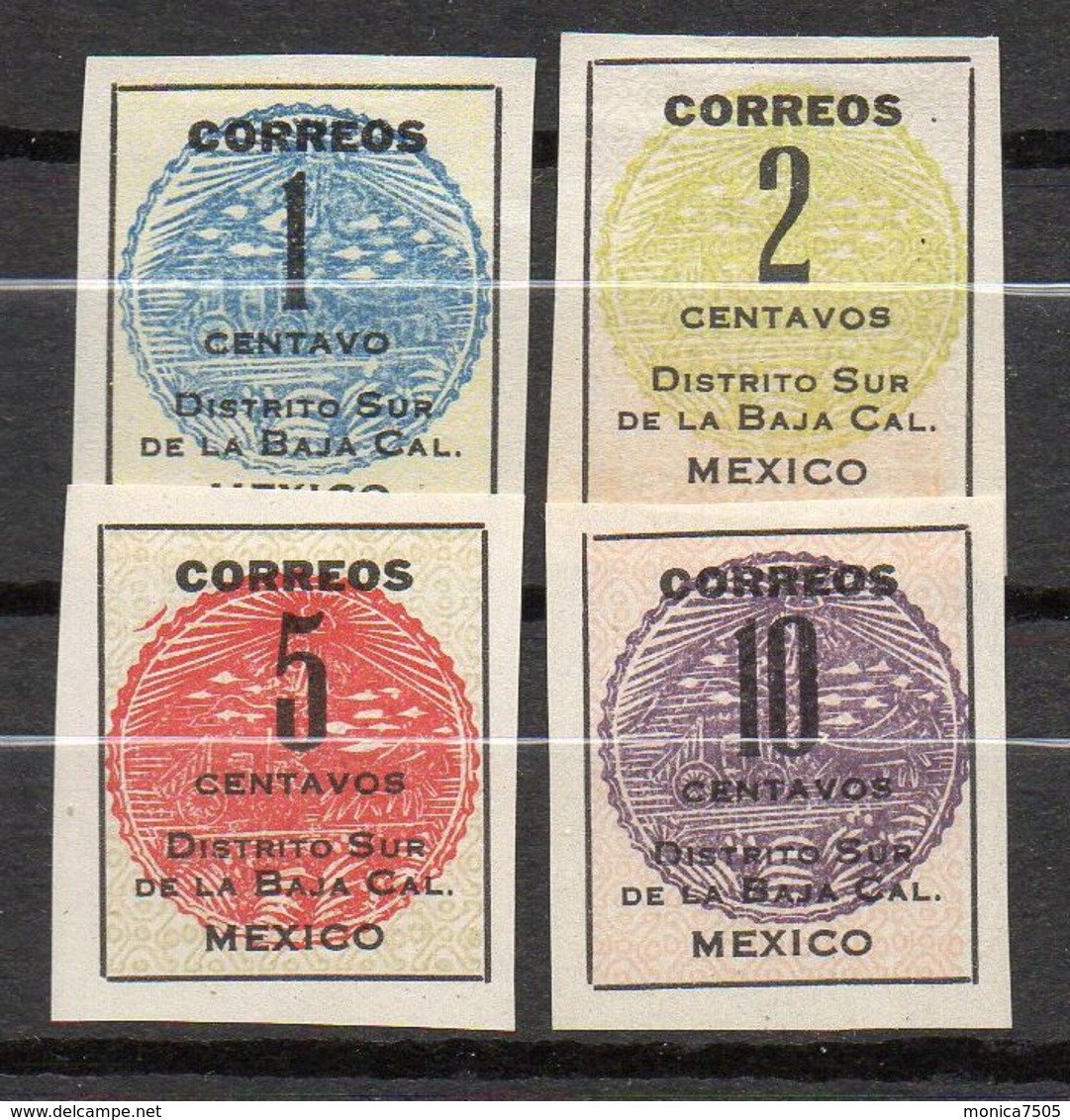 MEXIQUE ( POSTE ) : Y&T N°  331/334  TIMBRES  NEUFS  SANS  GOMME  AVEC  TRACE  DE  CHARNIERE . - Mexique