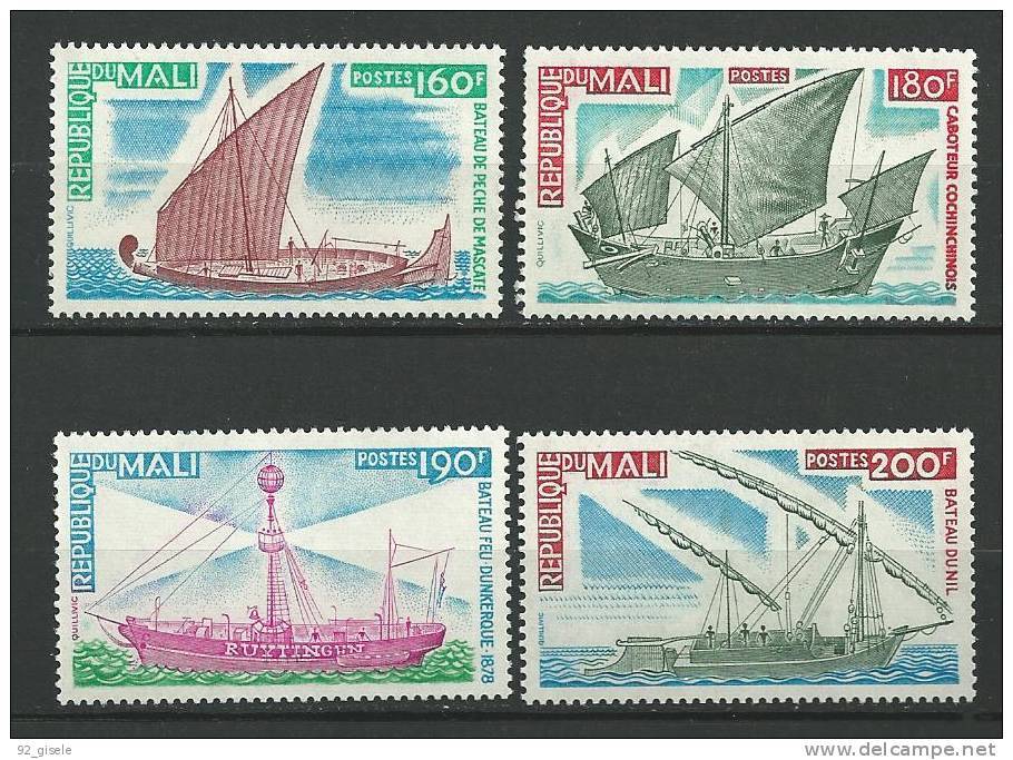 Mali YT 271 à 274 " Bateaux Anciens " 1976 Neuf** - Malí (1959-...)