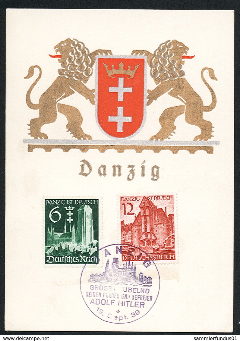 AK/C  Propaganda Danzig Ist Deutsch  Nazi  Gdansk  Ungel/uncirc. 1939    Erhaltung/Cond. 2  Nr. 00570 - Guerre 1939-45