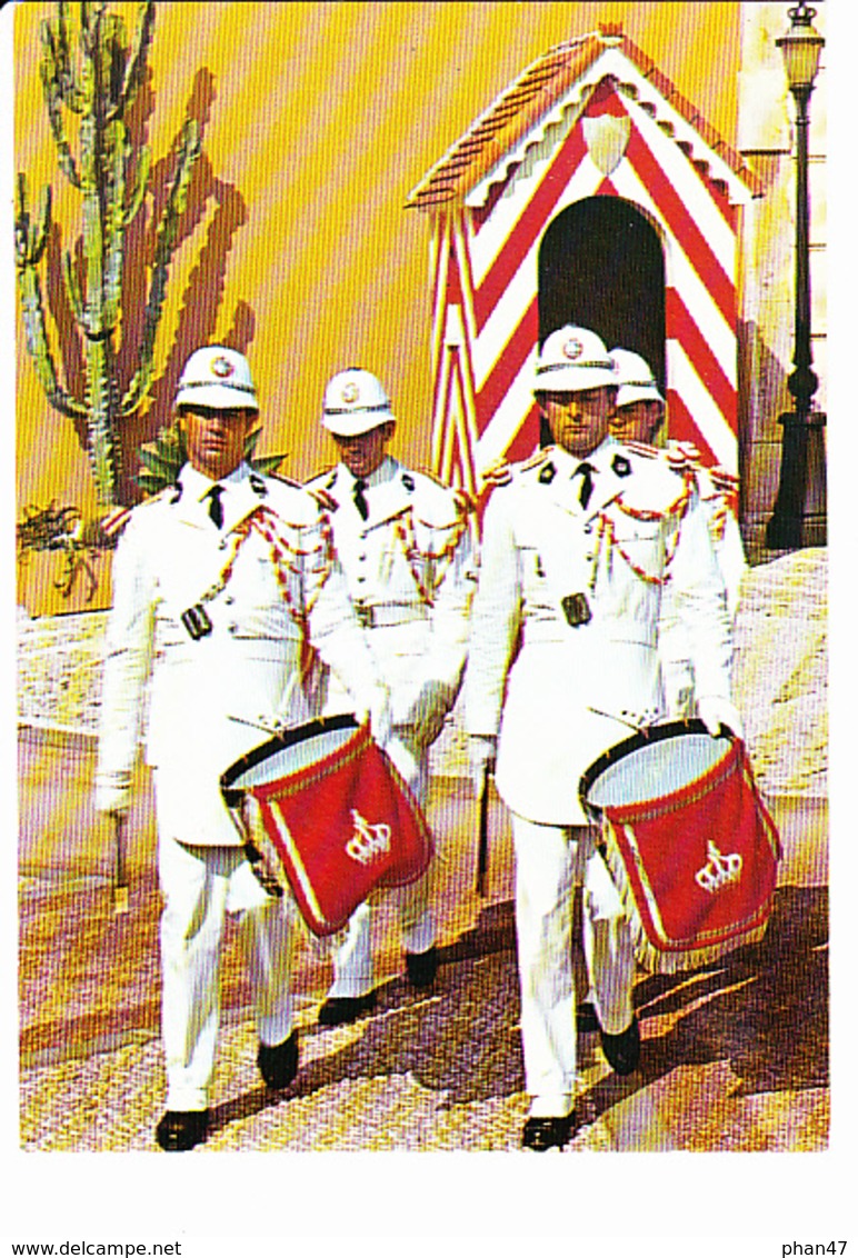 Principauté De MONACO, Relève De La Garde Des Carabiniers De S.A.S. Le Prince De Monaco, Tambour, Guérite, Ed.Altari - Palais Princier