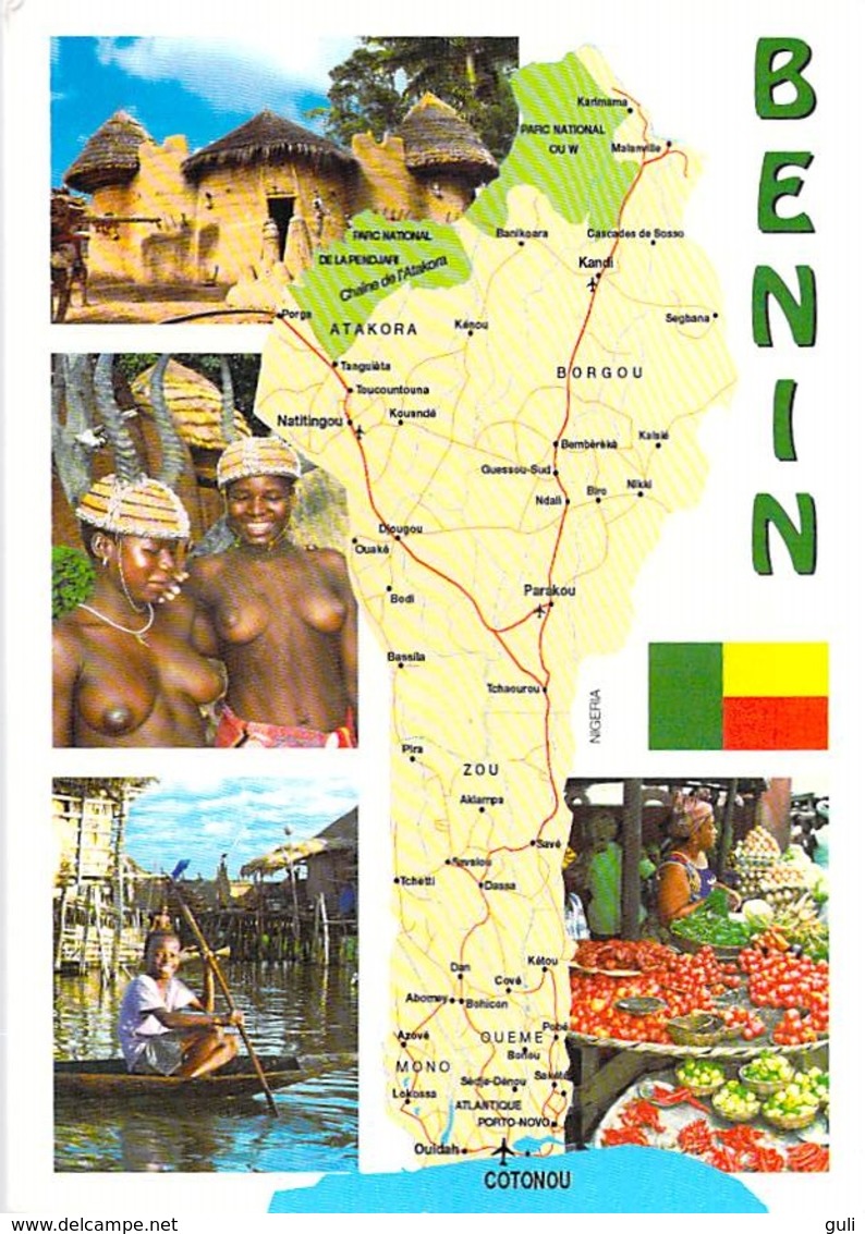 Afrique BENIN  Multi Vues  (nu Nue Seins Nus) Timbre Stamp  République Du Benin *PRIX FIXE - Benin