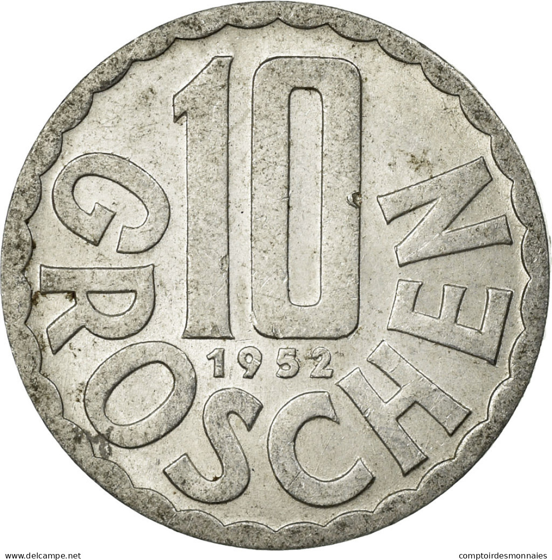 Monnaie, Autriche, 10 Groschen, 1952, Vienna, TTB, Aluminium, KM:2878 - Autriche