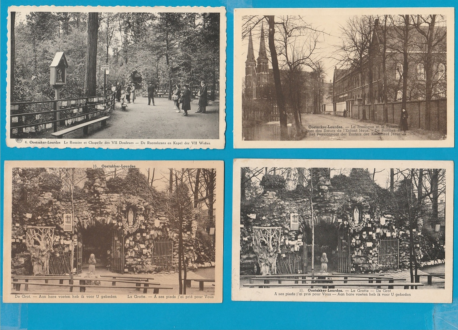 BELGIË Oostakker Lourdes, Lot Van 60 Postkaarten, Cartes Postales - 5 - 99 Postkaarten