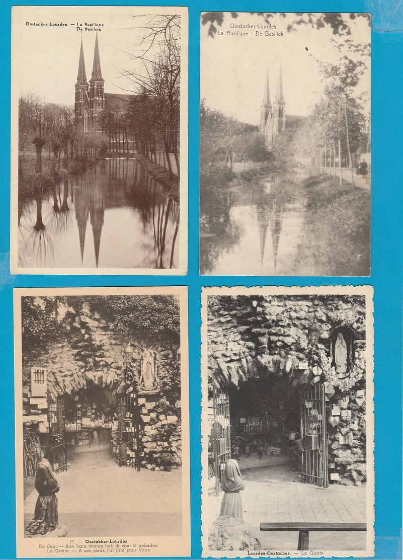 BELGIË Oostakker Lourdes, Lot van 60 Postkaarten, Cartes Postales