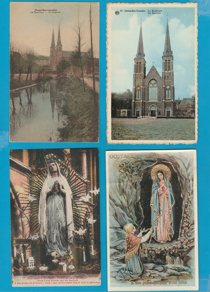 BELGIË Oostakker Lourdes, Lot van 60 Postkaarten, Cartes Postales
