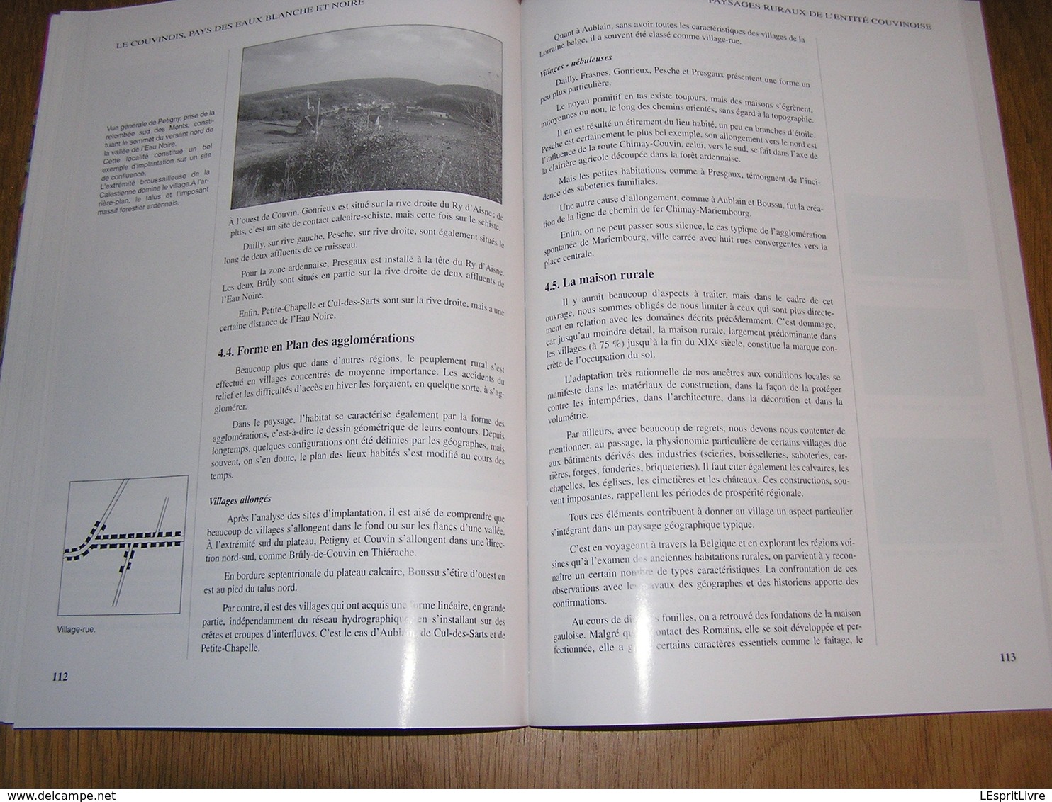 LE COUVINOIS PAYS DES EAUX BLANCHE & NOIRE 1 Régionalisme Couvin Paysage Ruraux Archéologie Roly Hydrographie Nature