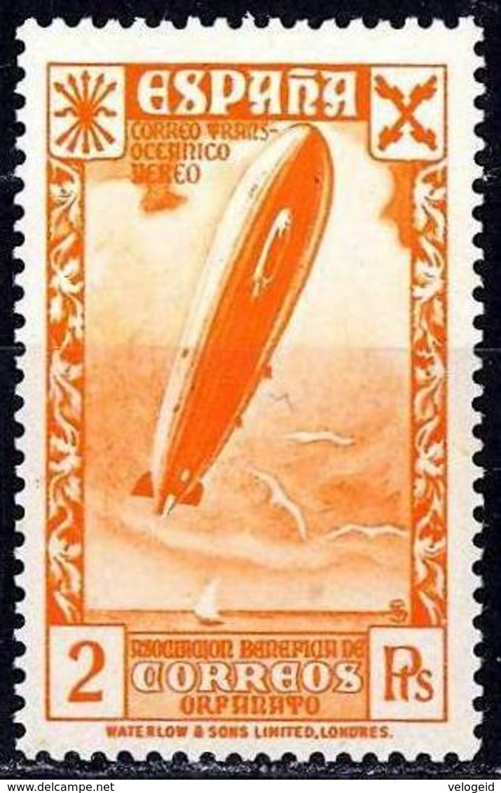 España. Spain. 1938. Beneficencia. Historia Del Correo. Dirigible - Beneficiencia (Sellos De)