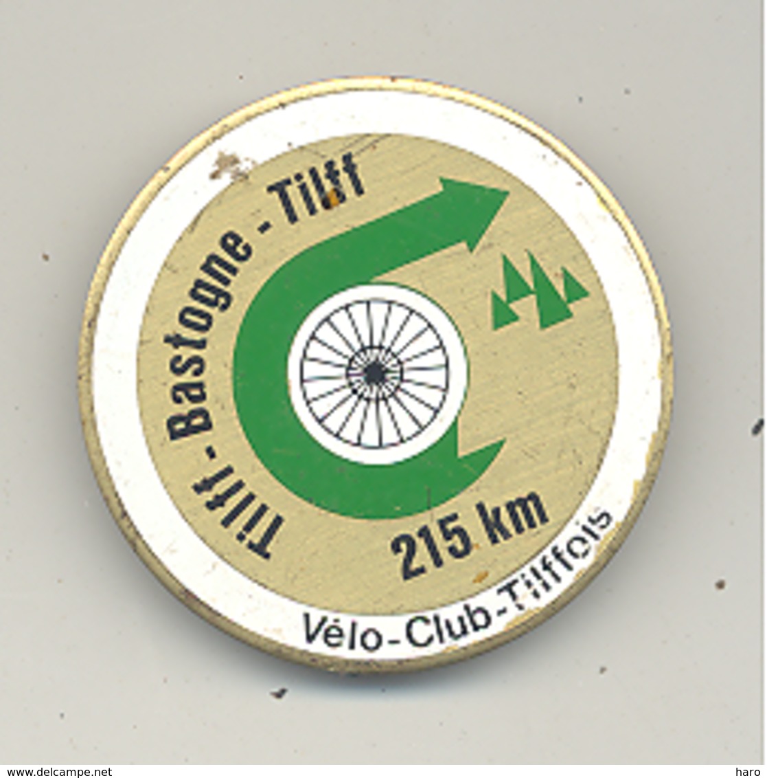Médaille Avec  épingle - TILFF - BASTOGNE - TILFF 1987 Cyclotourisme, Cycliste, Vélo  (b241) - Cyclisme