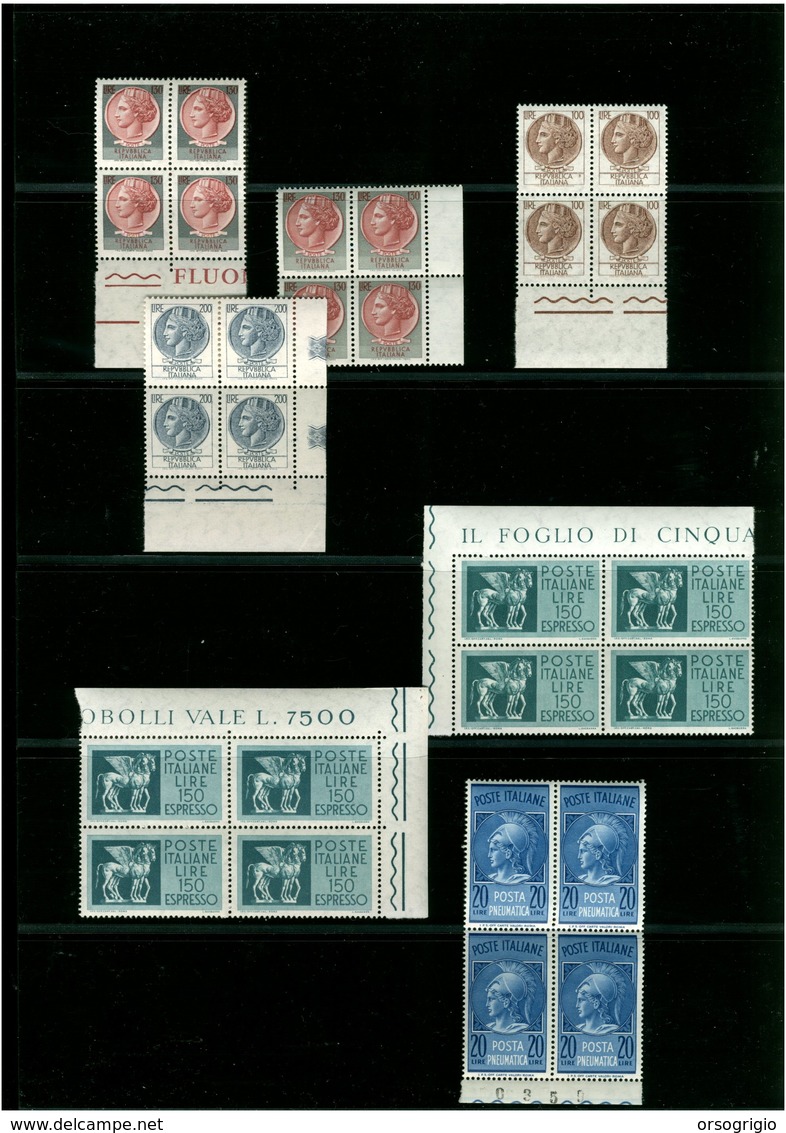 ITALIA - TURRITA SIRACUSANA - ESPRESSO LIRE 150 - POSTA PNEUMATICA LIRE 20 - Nuovi Senza Traccia Linguella - MNH - 1961-70:  Nuovi