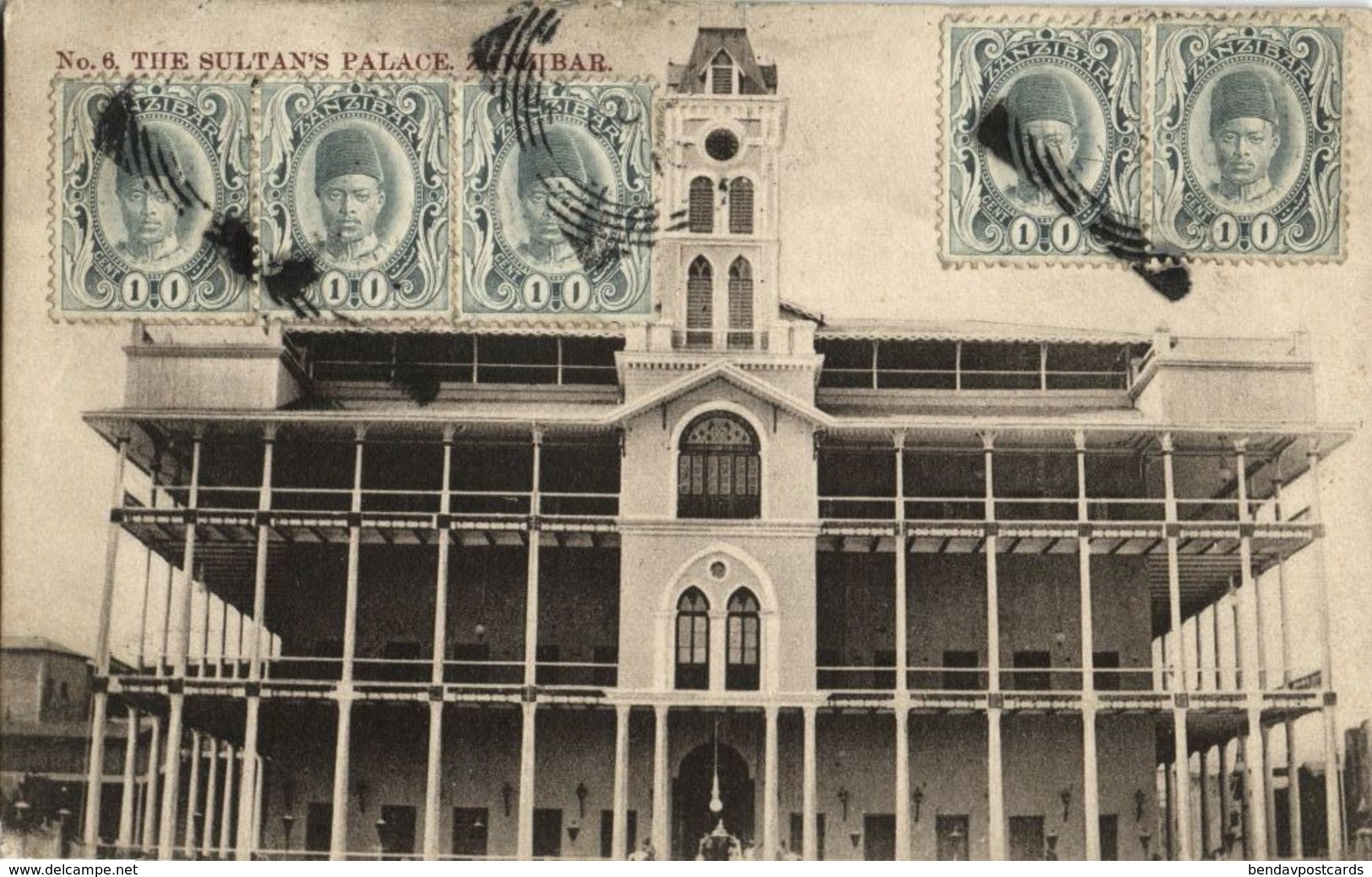 Tanzania, ZANZIBAR, The Sultan's Palace (1910s) Postcard - Tanzania