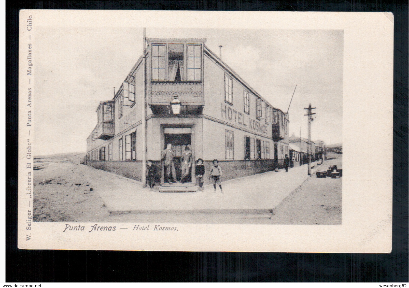 CHILE Punta Arenas Hotel Kosmos Ca 1910 OLD POSTCARD 2 Scans - Chile