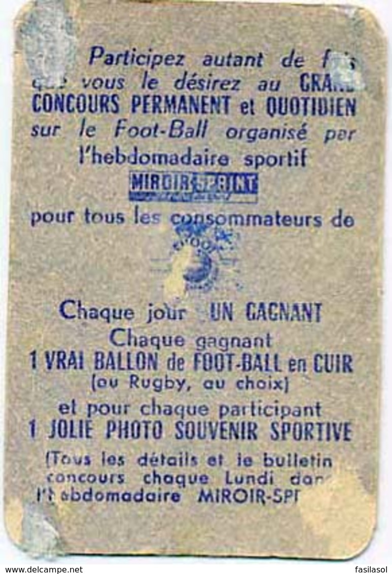 Carte Miroir Sprint "SHOOT" : 5 Joueurs De L'équipe De Fance De Rugby Des Années 60's - Rugby