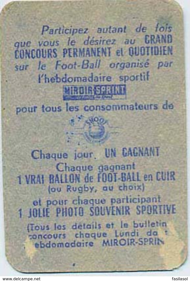 Carte Miroir Sprint "SHOOT" : 5 joueurs de l'équipe de Fance de rugby des années 60's