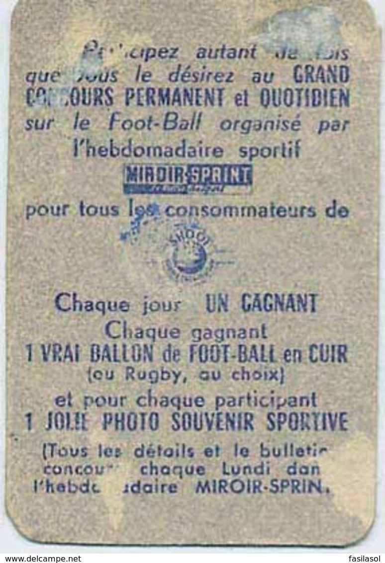 Carte Miroir Sprint "SHOOT" : 5 joueurs de l'équipe de Fance de rugby des années 60's