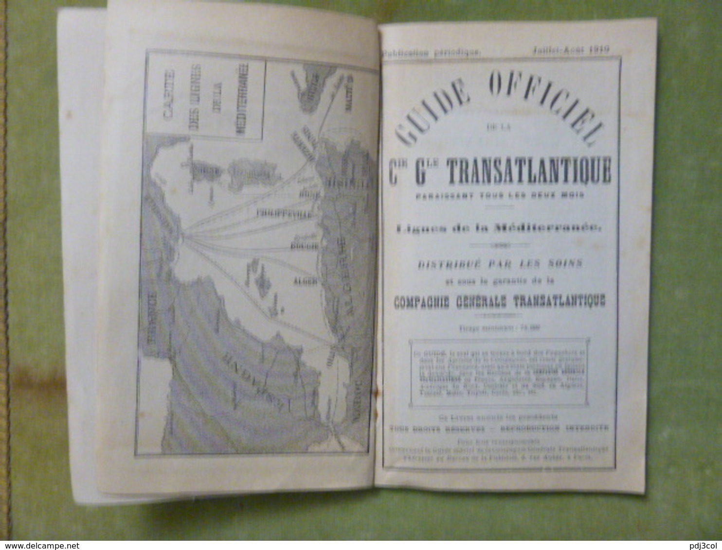 2 Guides Officiels Cie Gle Transatlantique - Méditerranée - Mai-juin 1903 Et Juillet-Aout 1910 - Bateau