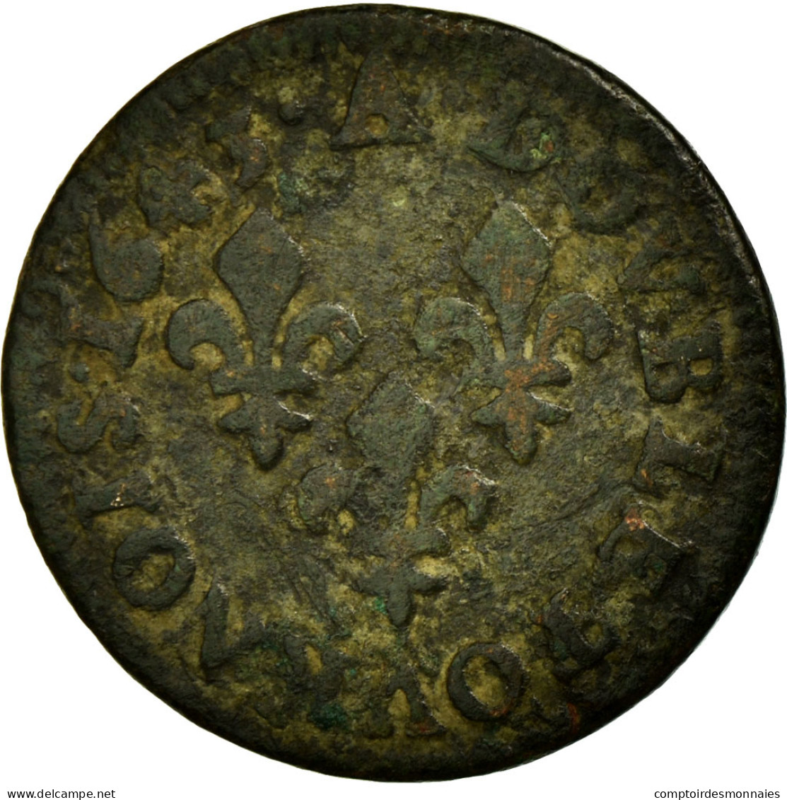 Monnaie, France, Louis XIII, Double Tournois De Warin, Tête à Gauche, Double - 1610-1643 Louis XIII Le Juste