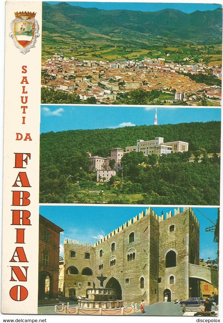 V3157 Saluti Da Fabriano (Ancona) - Panorama Vedute Multipla - Stemma Cittadino / Non Viaggiata - Altri & Non Classificati