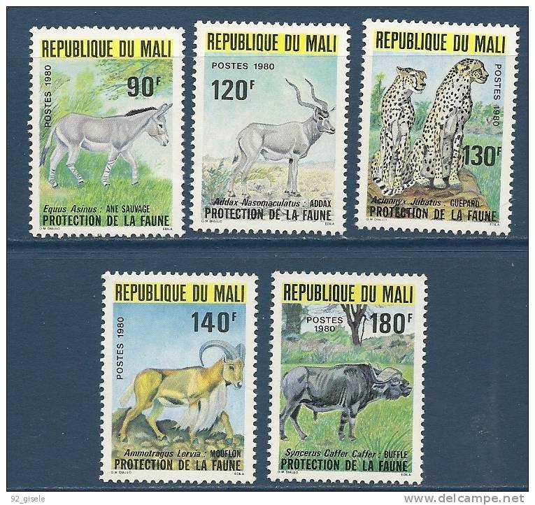 Mali YT 359 à 363 " Faune " 1980 Neuf** - Mali (1959-...)