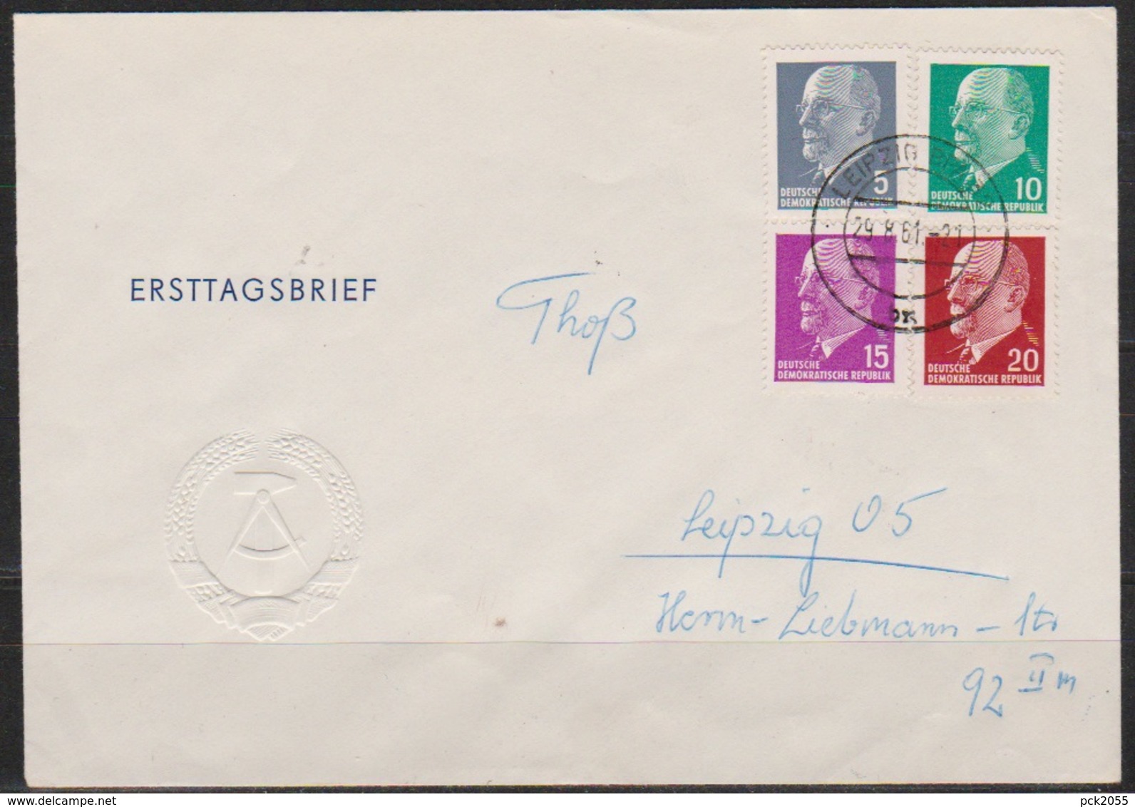 DDR FDC 1961 Nr.845 - 848 Walter Ulbricht ( D 6426 ) )günstige Versandkosten - Autres & Non Classés