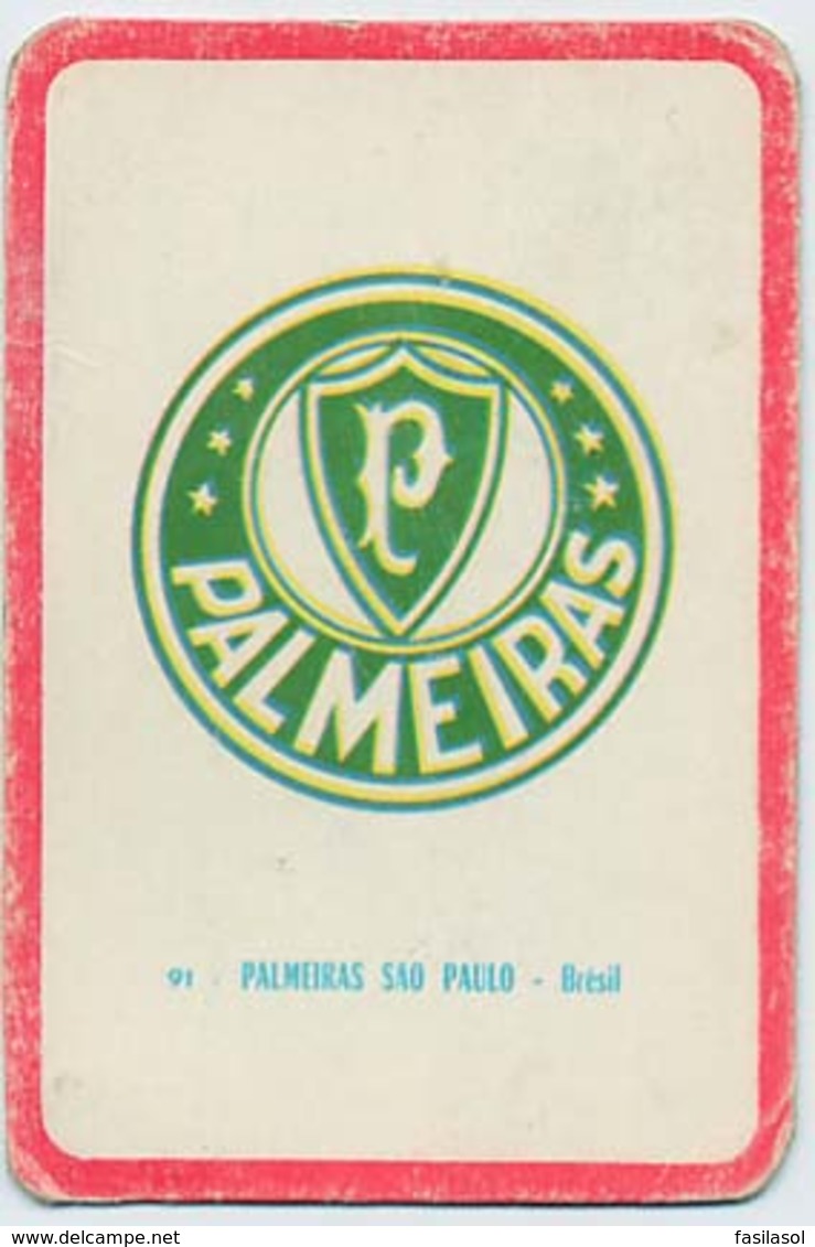 Carte Miroir Sprint " SHOOT " : N°91 : Ecusson : PALMEIRAS SAO PAULO (Brésil) (4,5 X 7cm) - Trading Cards