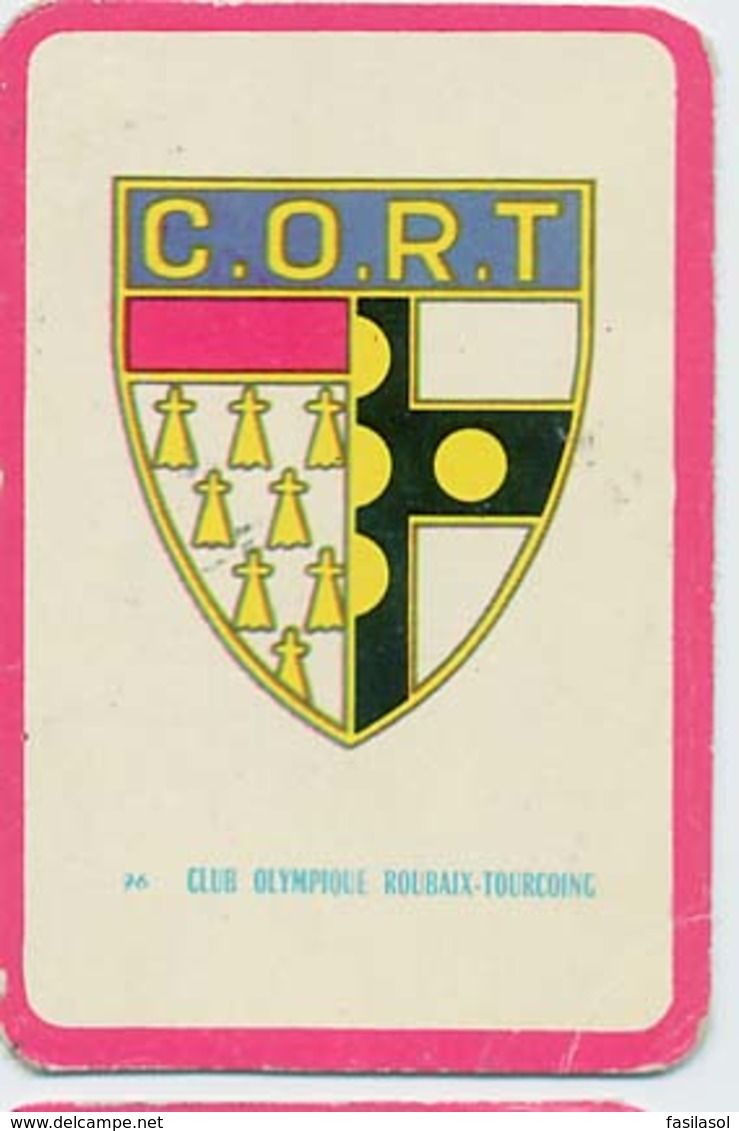 Carte Miroir Sprint " SHOOT " : N°96 : Ecusson : C.O. ROUBAIX-TOURCOING (4,5 X 7cm) - Trading Cards