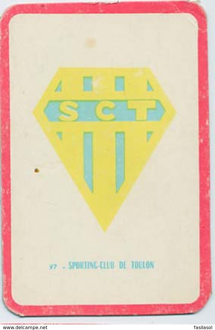 Carte Miroir Sprint " SHOOT " : N°97 : Ecusson : Sporting Club De TOULON (4,5 X 7cm) - Trading Cards