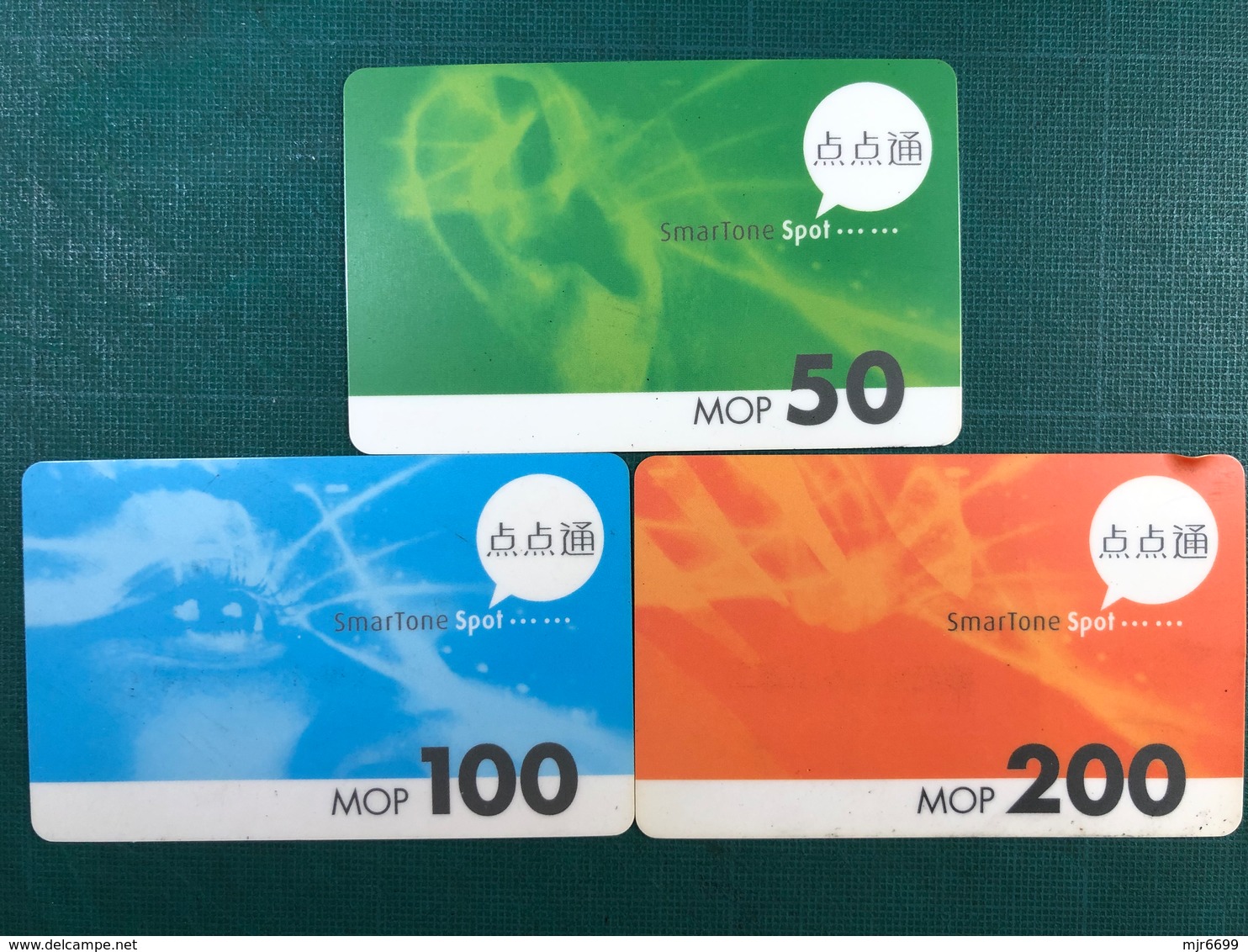 MACAU - SMARTONE RECHARGE VOUCHER CARD WITH 3 DIFFERENT VALUE - Macao