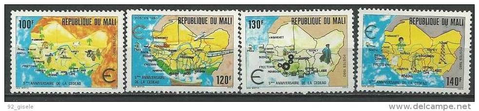 Mali YT 398 à 401 " CEDEAO " 1980 Neuf** - Mali (1959-...)