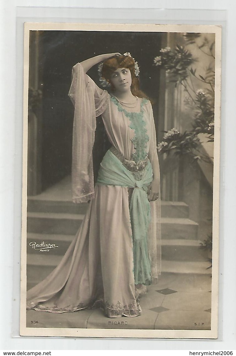 Cpa Fantaisie Artiste Femme Ricard  Photo Reutlinger Paris - Entertainers