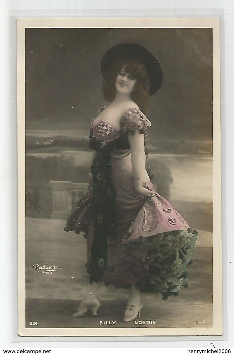 Cpa Fantaisie Artiste Femme Billy Norton  Photo Reutlinger Paris - Entertainers