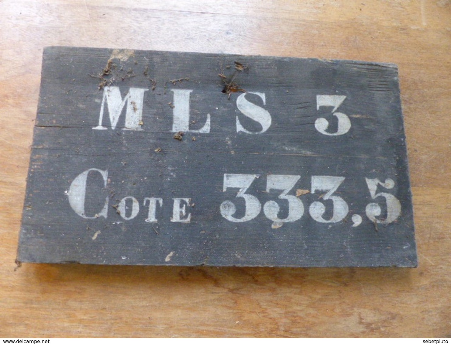 Plaque Signalisation Cote 333.3 Mls 3 - 1914-18