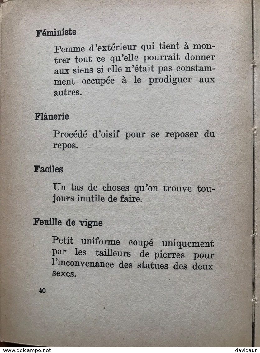 Définissons, Petit Littré Du Lettré, Gérard De Rohan-Chabot - 1944 - Dictionnaires