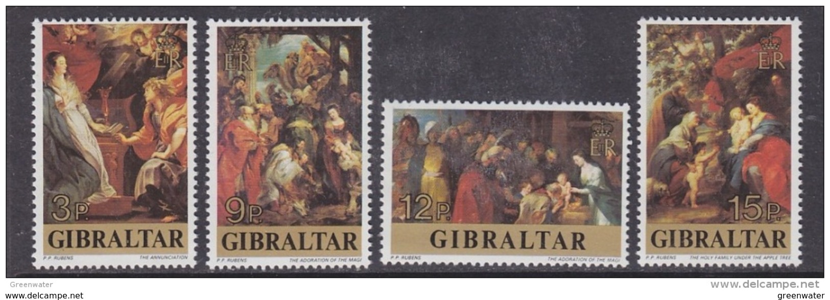 Gibraltar 1977 Peter Paul Rubens / Paintings 4v ** Mnh (41449B) - Gibraltar