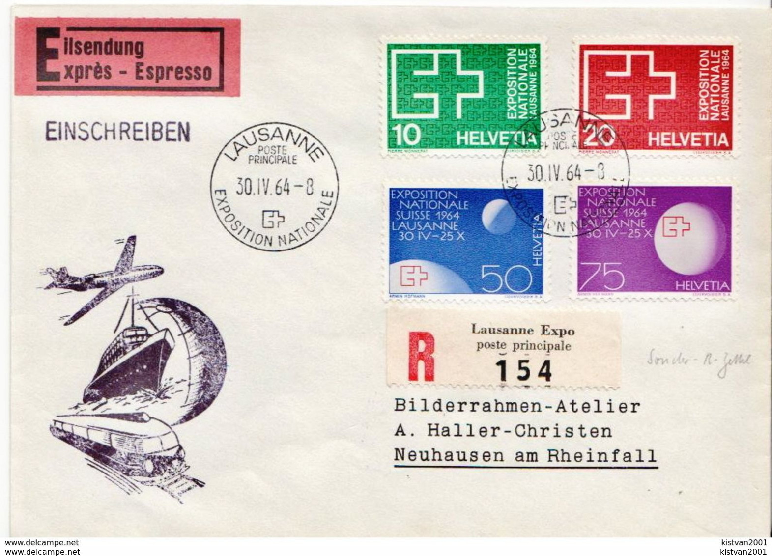 Postal History: Switzerland Registered Cover With Geneve Salon De L'Auto Cancel 1988 And 18 More Covers - Cars