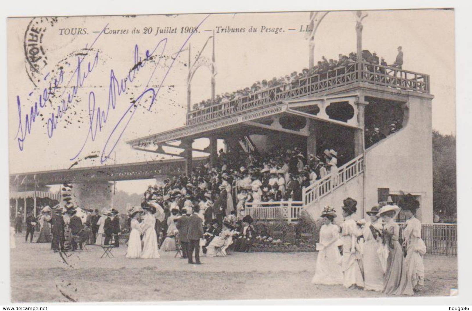 Tours, Courses De Juillet 1908, Tribunes Du Pesage - Tours