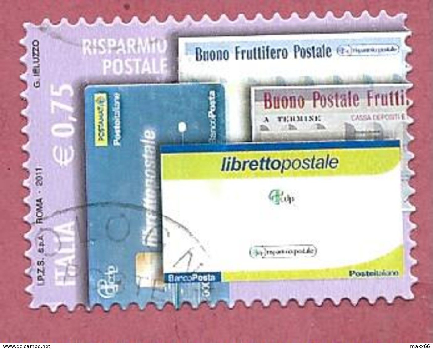 ITALIA REPUBBLICA USATO - 2011 - Risparmio Postale - Libretti E Buoni Postali - € 0,75 - S. 3287 - 2011-20: Usati