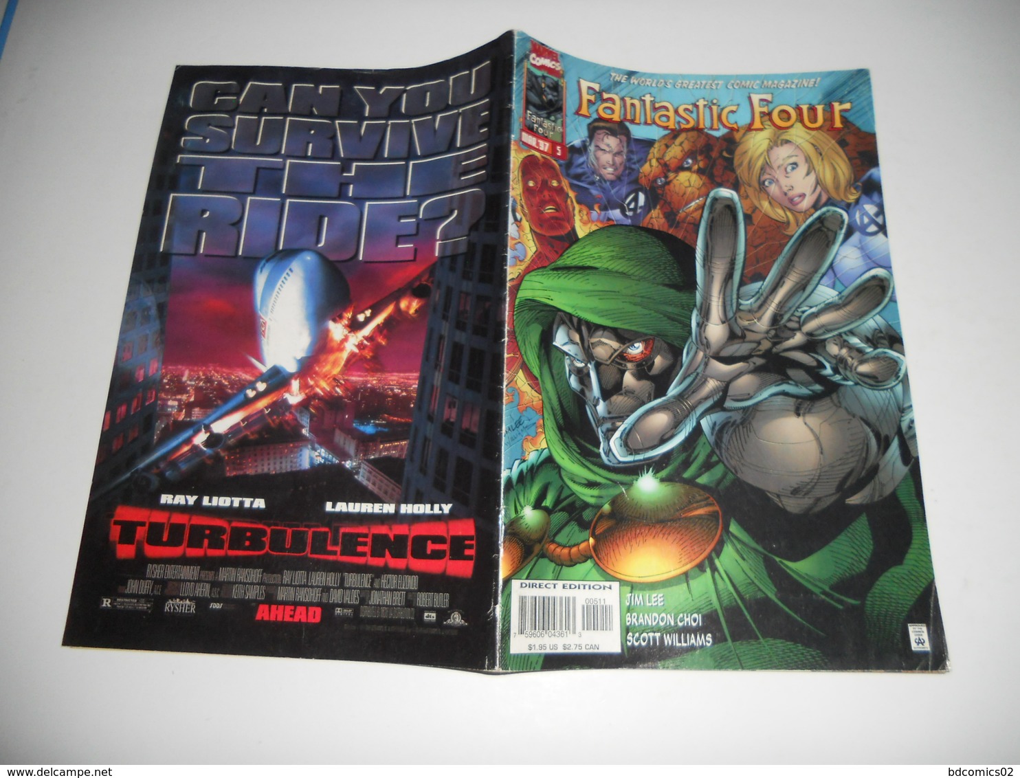 Fantastic Four N° 5 ( Jim Lee - V.O. 1997 ) ** Heroes Reborn ; Dr Doom ! EN VO - Marvel