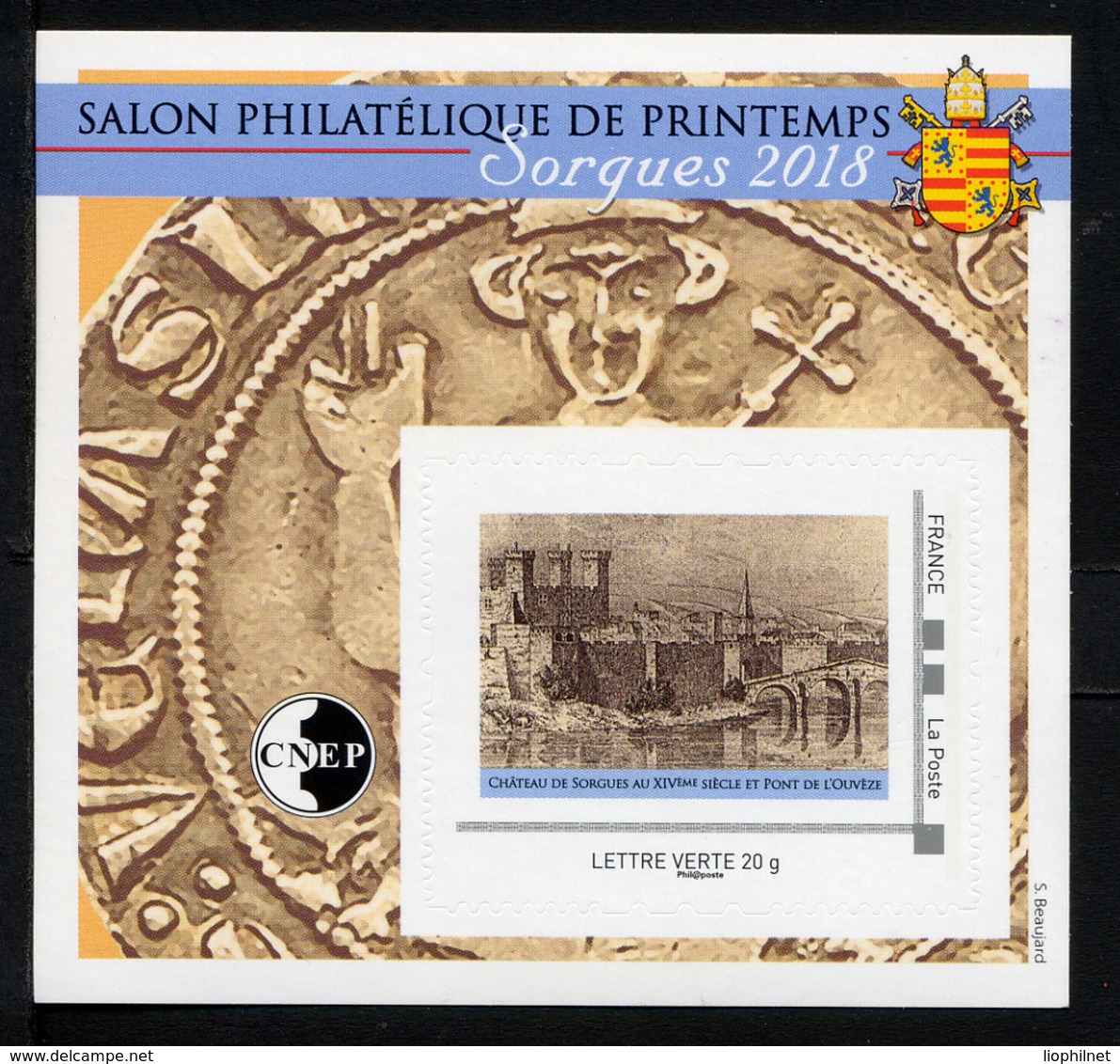 FRANCE 2018, Bloc CNEP Salon De Printemps, Sorgues, PONT Et CHATEAU,  Neuf / Mint - Châteaux