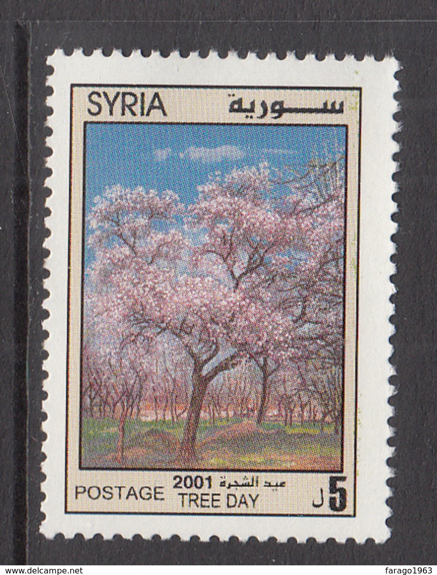 2001 Syria Arbor Day Trees With Blossom Set Of 1 MNH - Siria