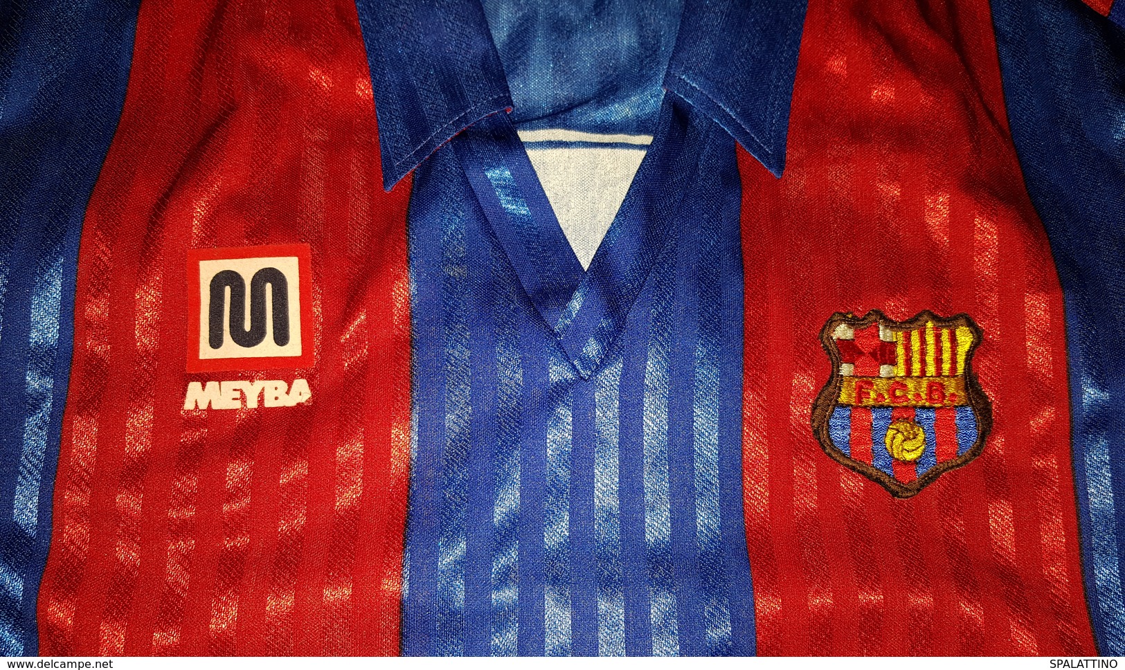 FC BARCELONA- ORIGINAL VINTAGE RARE MATCH WORN SHIRT IN GREAT CONDITION - Uniformes Recordatorios & Misc