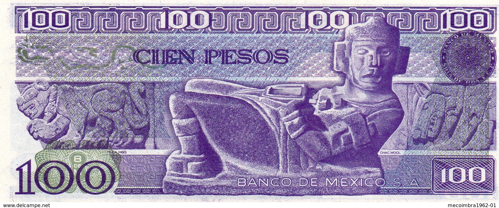 REPUBLIQUE DEL MEXICO / 100 PESOS  / EL BANCO DE MEXICO S.A. - México