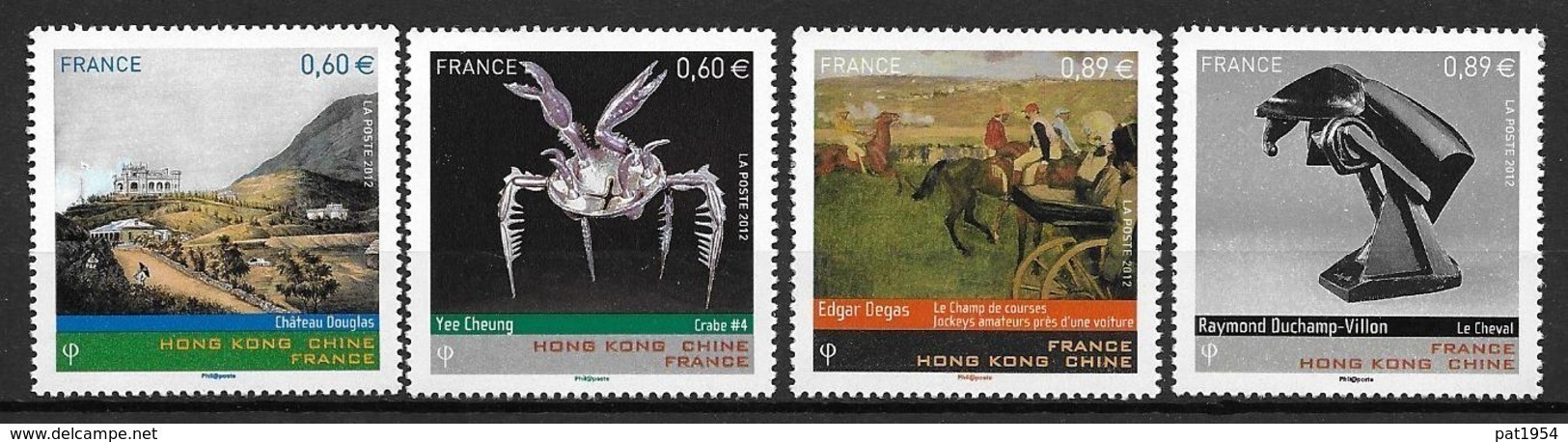 France 2012 N°4650/4653 Neufs Série Artistique Conjointe Avec Hong Kong à La Faciale - Unused Stamps