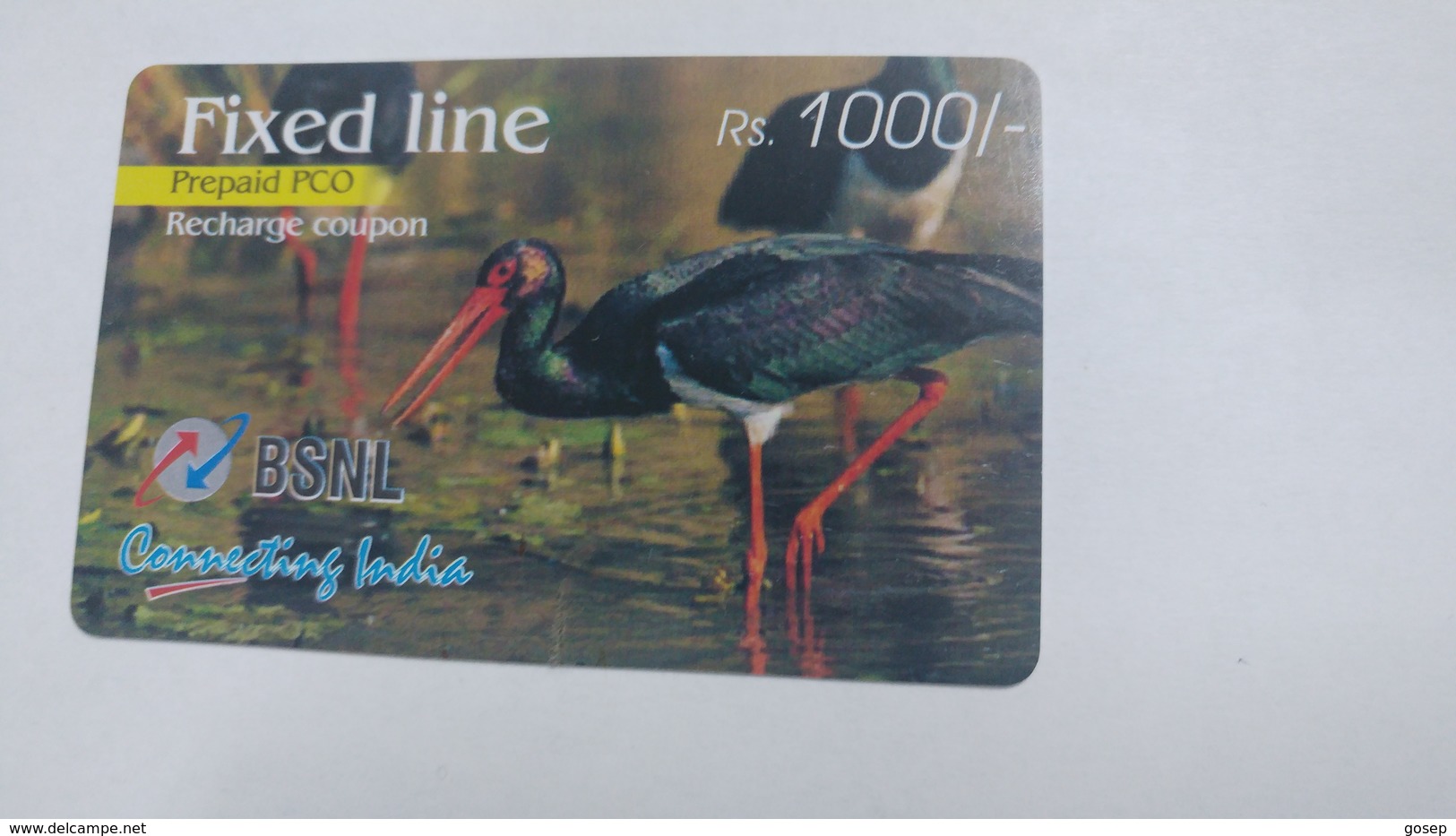 India-BSNL Fixed Line Prepiad Pco-(13a)-(rs.1000)-(14.7.2007)-prepiad Card-used+1 Card Prepiad Free - Inde