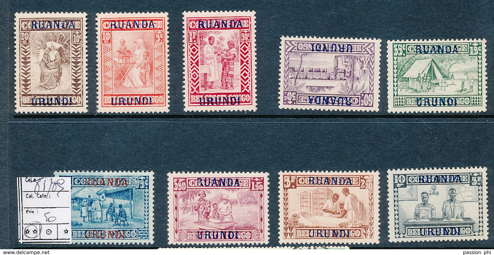 RUANDA URUNDI COB 81/89 MNH - Neufs