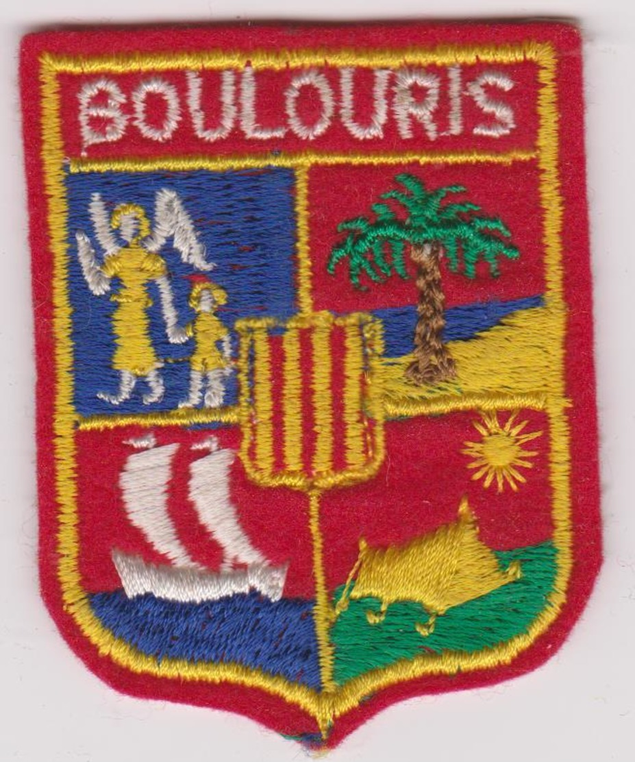 ECUSSON TISSU BLASON ARMOIRIES  BOULOURIS - Ecussons Tissu