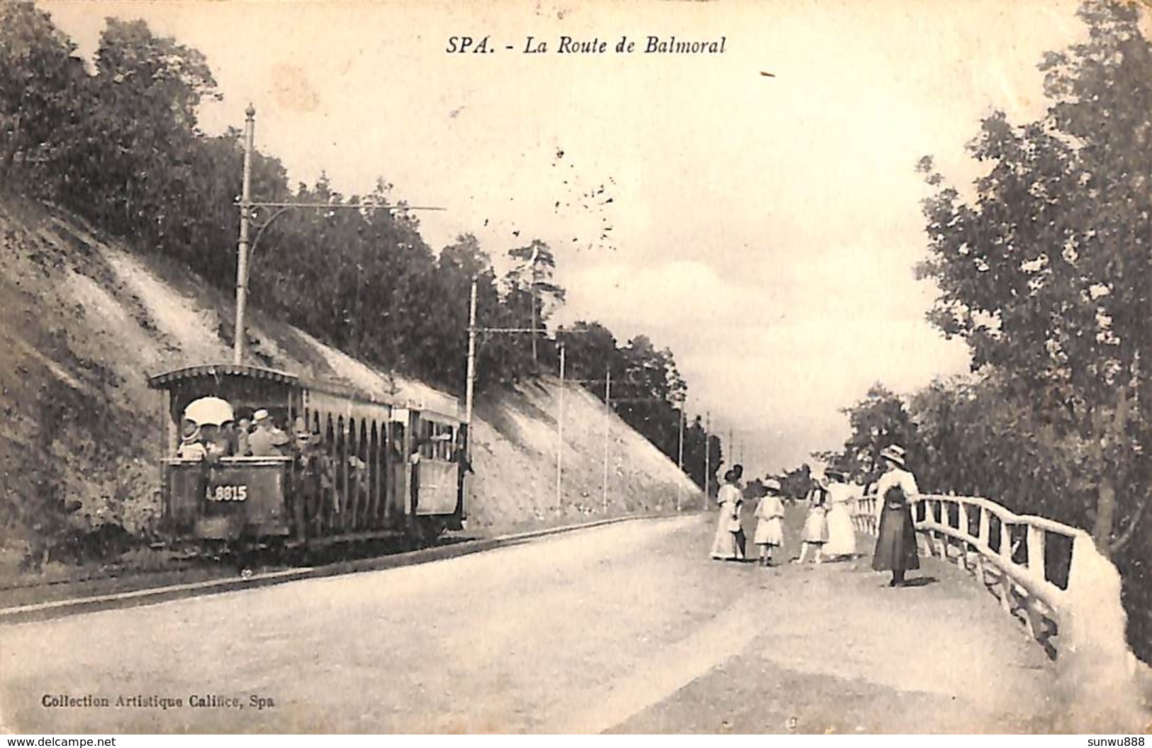 Spa - La Route De Balmoral (animée Tram Tramway Collection Artistique 1921) - Spa