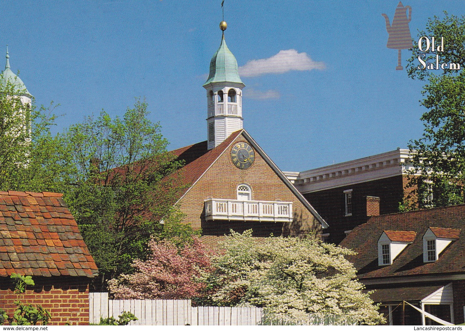 Postcard Old Salem Home Moravian Church North Carolina My Ref  B23244 - Winston Salem