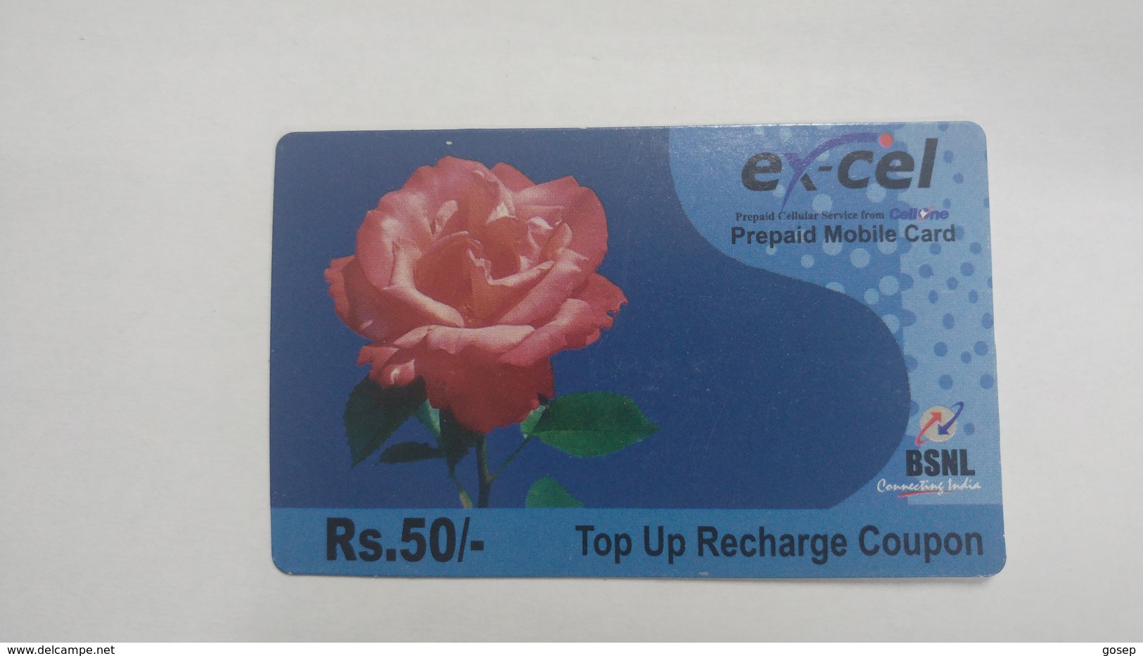 India-BSNL-ex-cel Recharge Card-(15b)-(rs.50)-(31.3.2009)-prepiad Card-used+1 Card Prepiad Free - Inde