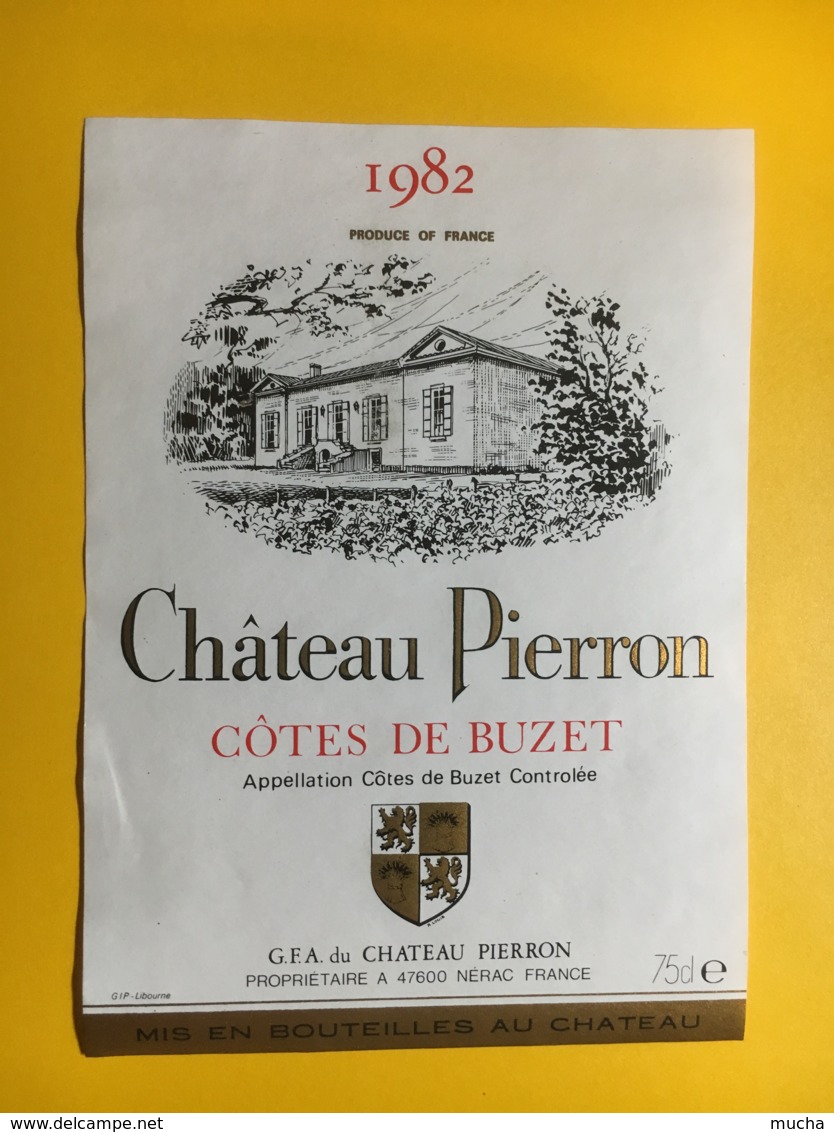 9105 - Château Pierron 1982 Côtes De Buzet - Sonstige & Ohne Zuordnung