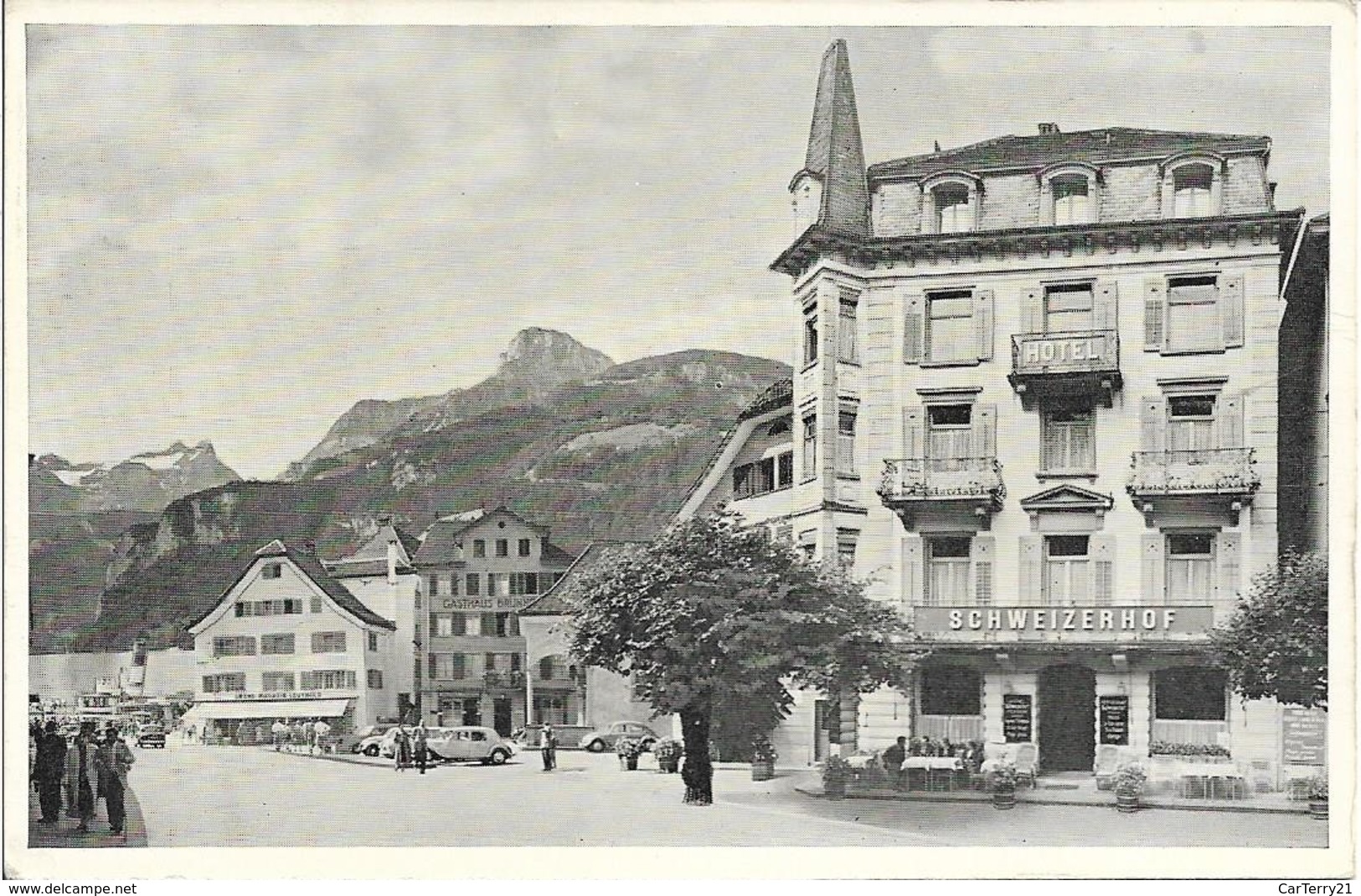 CPSM. BRUNNEN. HÔTEL SCHWEIZERHOF. - Otros & Sin Clasificación